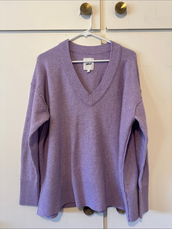 aerie Sweaters - aerie Lilac V-Neck Knit Sweater